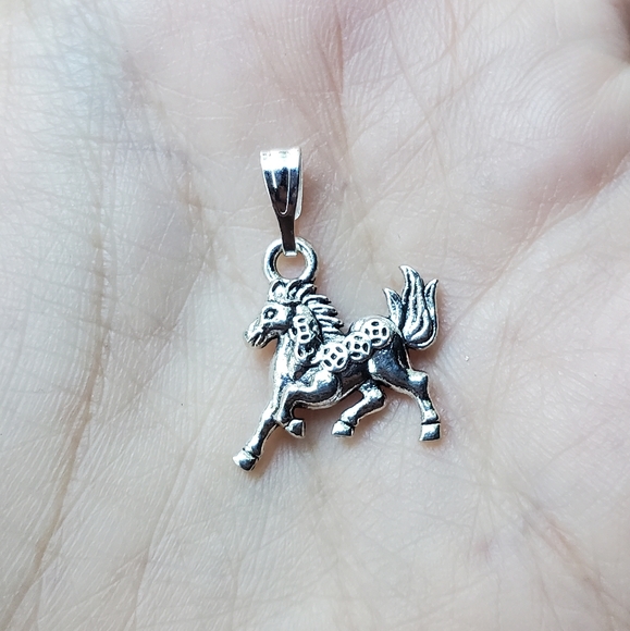 New Silver Celtic Horse Celtic Charm - Picture 4 of 8